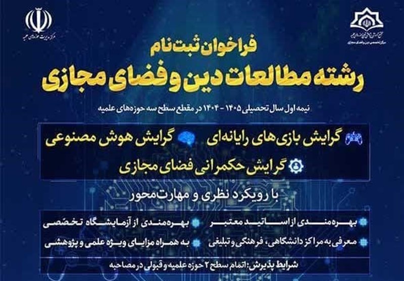 پذیرش رشته دین و فضای مجازی از میان طلاب